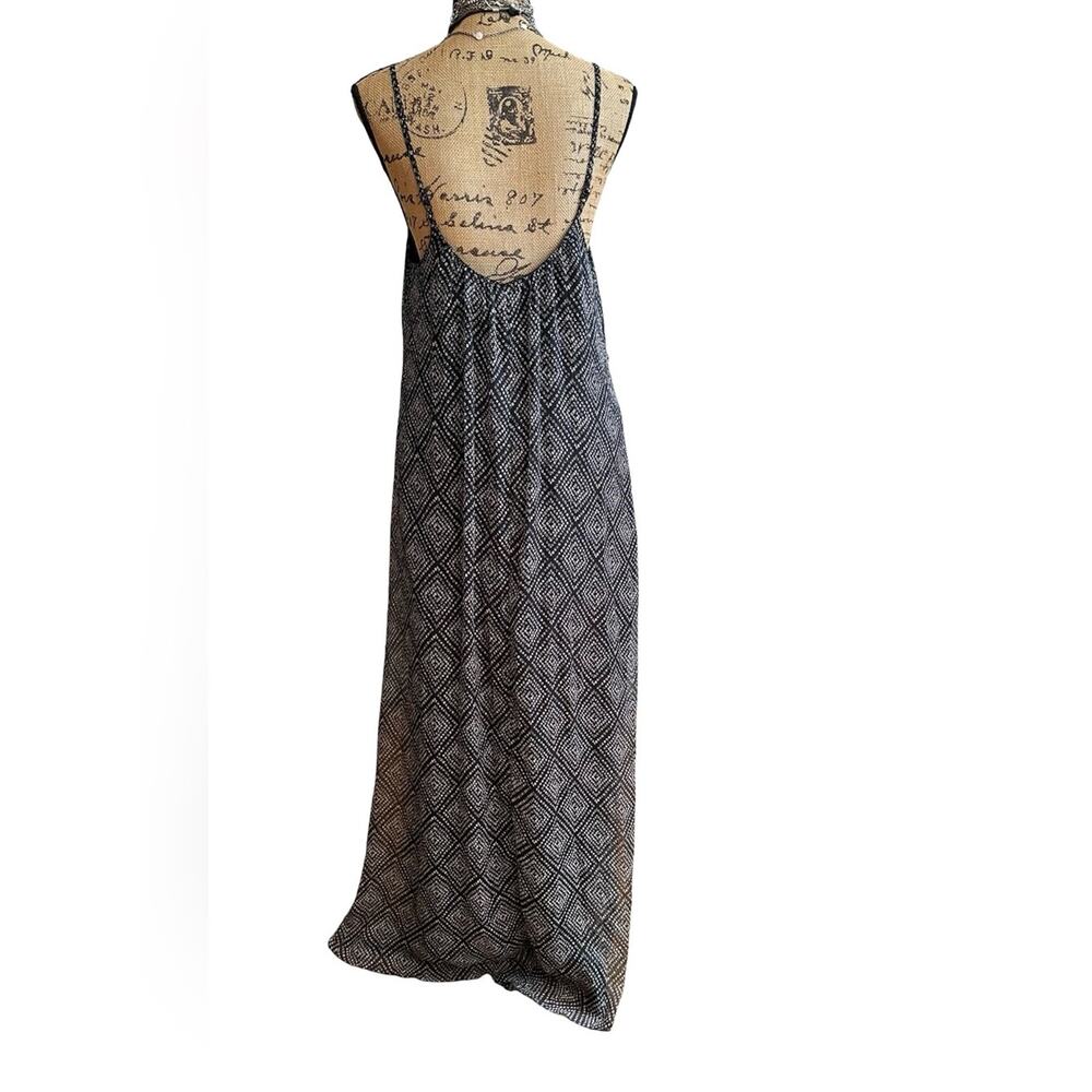 Jessica Simpson Black & White Geometric Maxi Skirt - SIZE L - LARGE - Picture 2 of 10